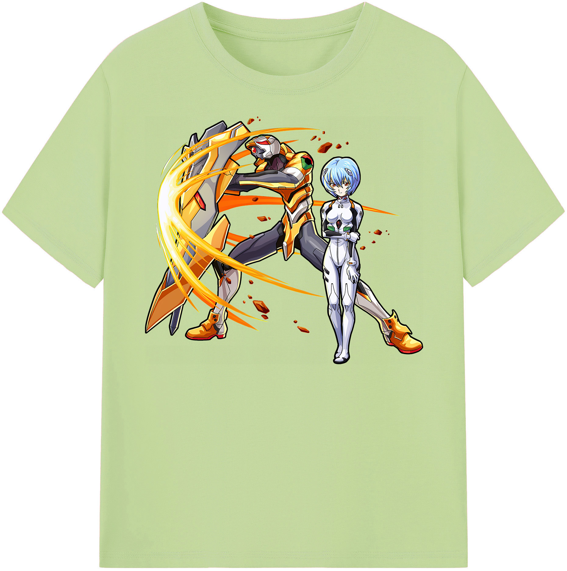 （画像用） EVA 新世紀エヴァンゲリオン 綿100％半袖Tシャツ（フロントプリント）